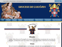 Tablet Screenshot of diocesedecaico.com.br